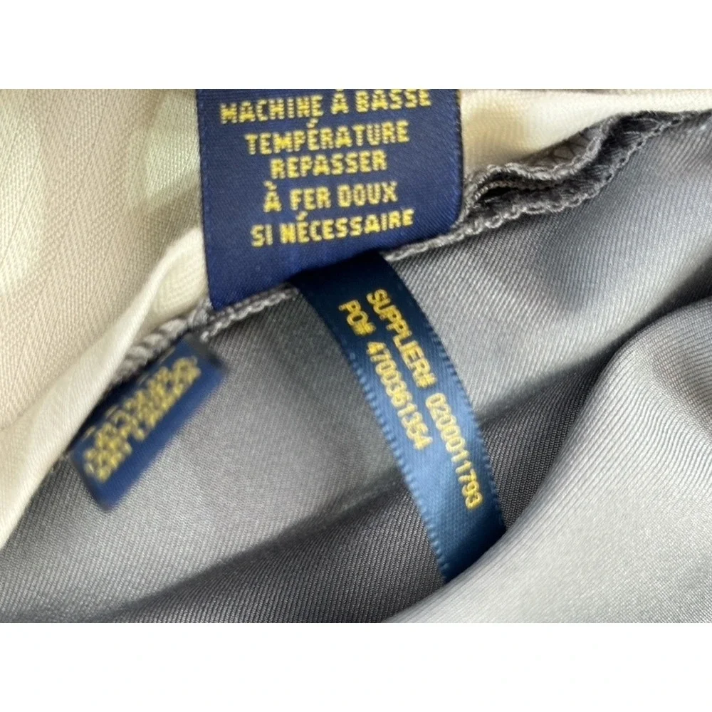 Polo Ralph Lauren Pants Mens 40x32 Gray‎ Slim Fit Marine Grey Chino Dress New
